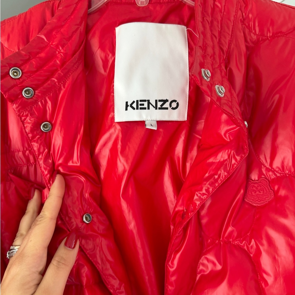 Kenzo Vibrant Red Puffer Jacket - Picture 3 of 6